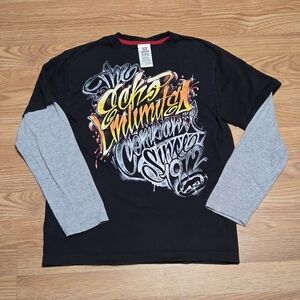 Ecko‎ Unlimited Black Graphic Tee